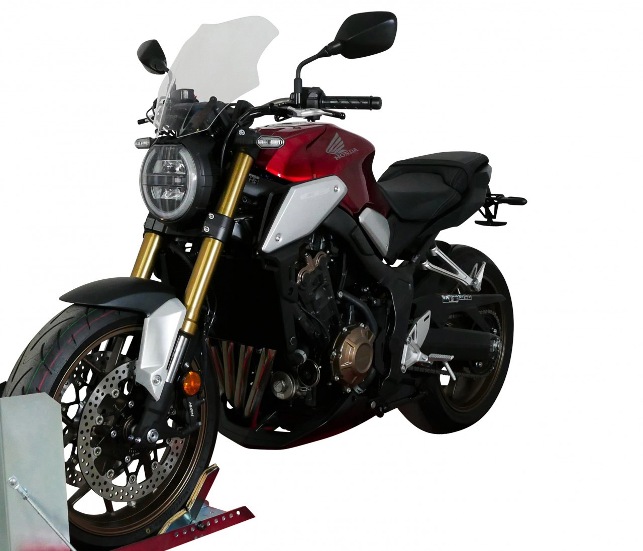 Szyba motocyklowa MRA HONDA CB 650 R 2019-2023, forma NTN, bezbarwna