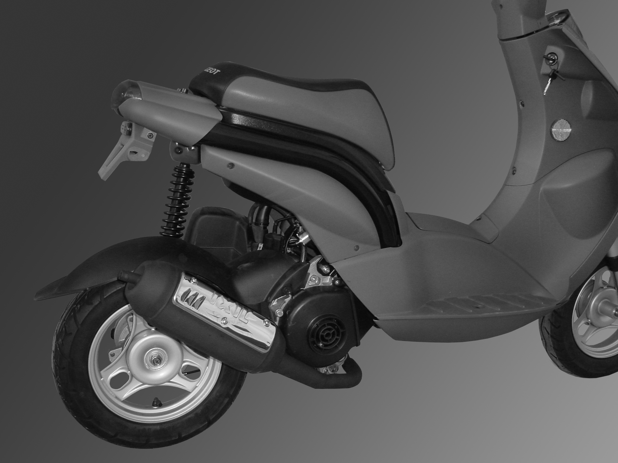Tłumik IXIL PEUGEOT LUDIX 50 ONE AIR typ SCCL (waga: 3900g, długość: 294 mm., materiał: AP04 steel, kolor: Black painted) FULL S
