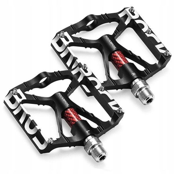 Pedały rowerowe aluminiowe z pinami czarne Rockbros K307T