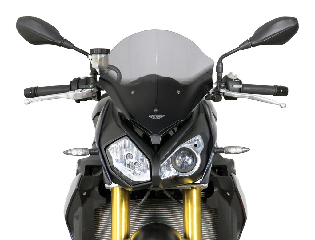 Szyba motocyklowa MRA BMW S1000 R K10 2014-2020, forma T, czarna