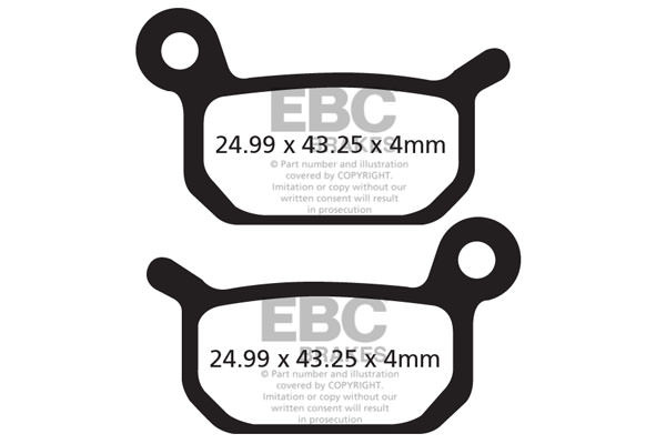 CFA325 - Klocki hamulcowe rowerowe (organiczne) EBC Brakes