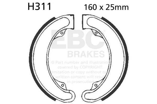 EBC Brakes Szczęki hamulcowe EBC H311 (1 kpl.)