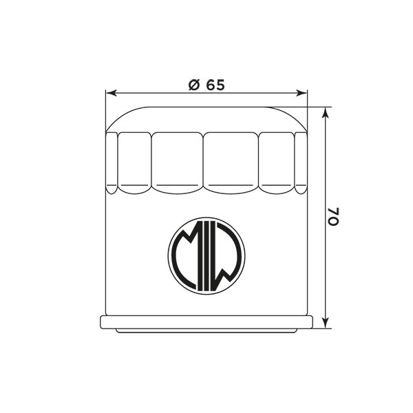 MIW Filtr Oleju HD17004