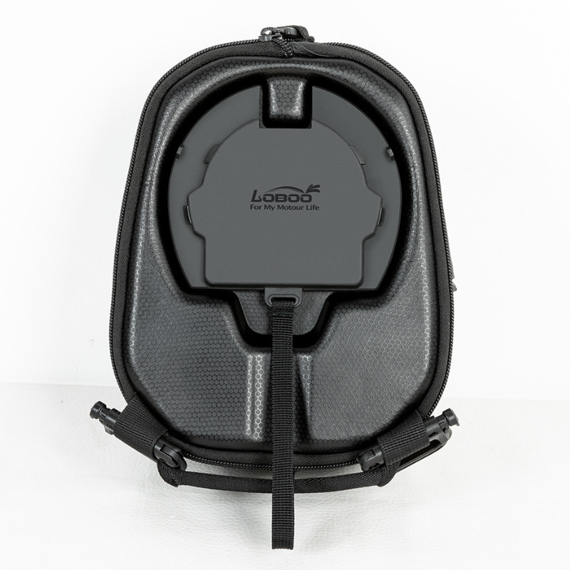 LOBOO Tank bag z funkcją szybkiego demontażu z kotwy magnetycznej, regulacja montażu 110mm, pojemność 2,5-3,5L, czarny