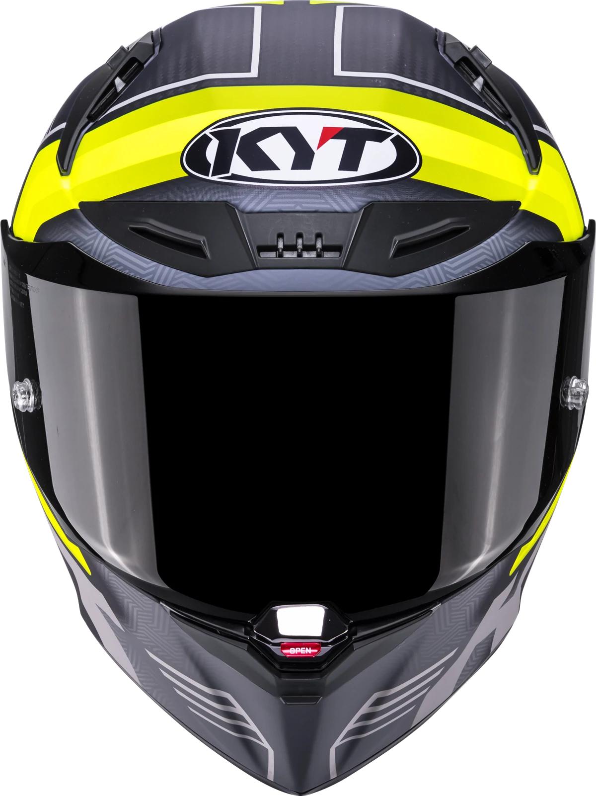 Kask motocyklowy KYT R1R CARBON ACCELERATOR ŻÓŁTY E06