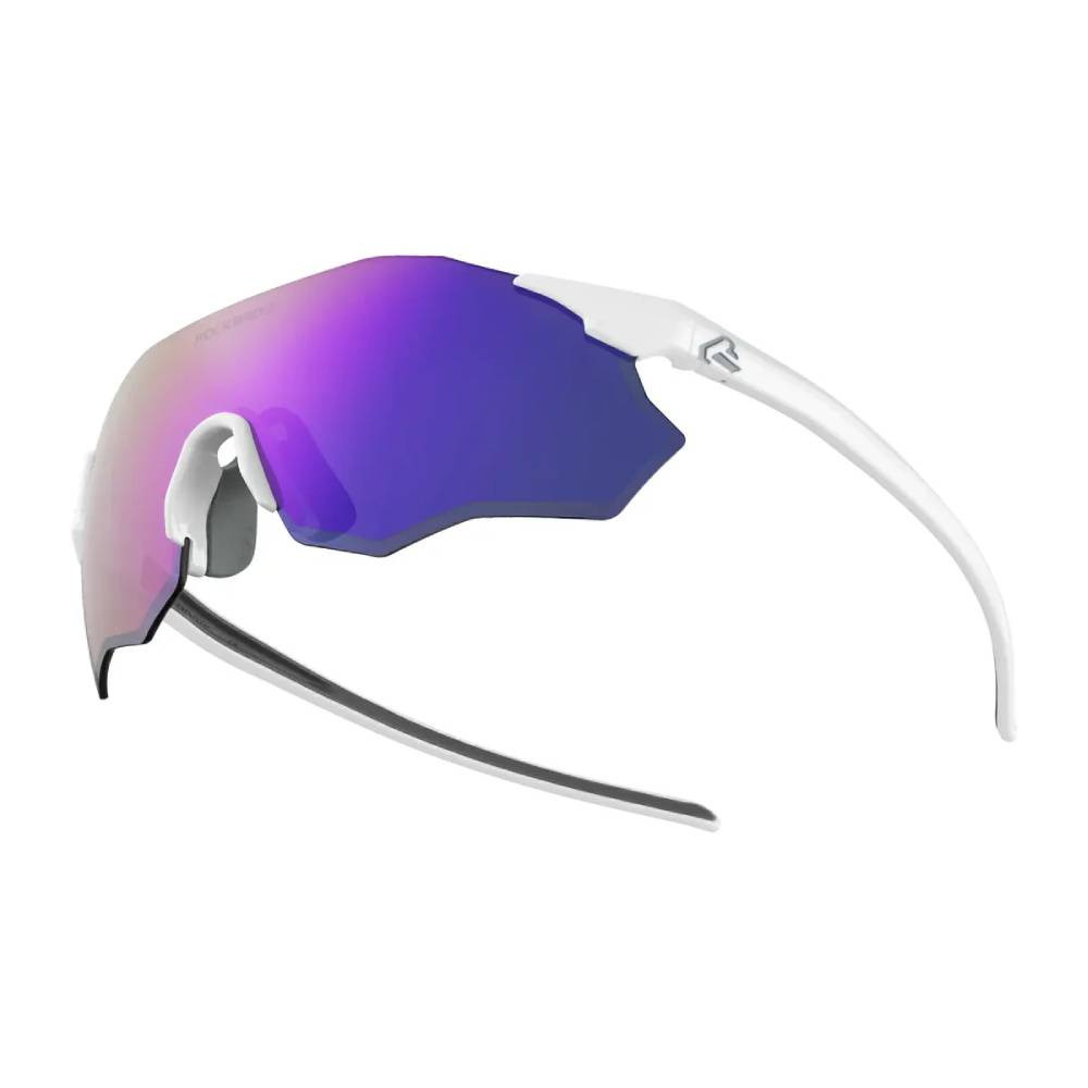 Okulary sportowe, ultralekkie z ochroną UV400 - fioletowe soczewki lustrzane Rockbros 14120012005