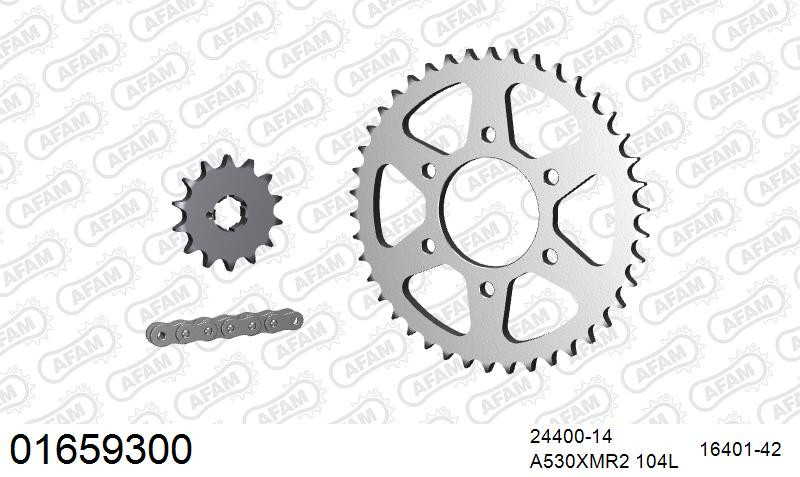 Zestaw napędowy AFAM do KAWASAKI H1 500 D, H1 500 Mach 3 A,B, H2 500 E, H3 500 F, KH 500 A8