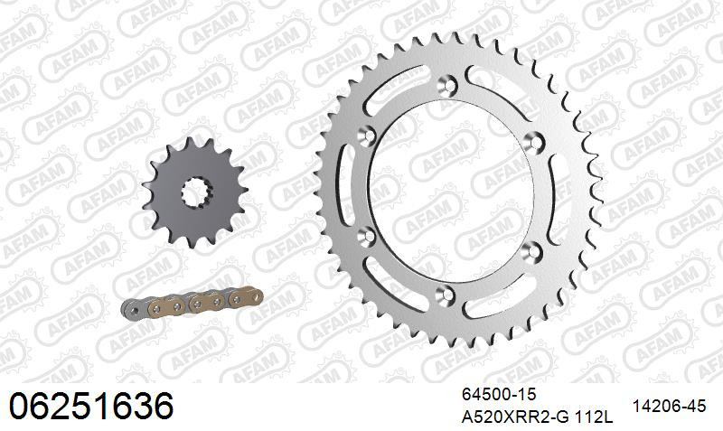 Zestaw napędowy AFAM do HUSQVARNA SM 450 R, SM 450 RR, SMR 450 RR