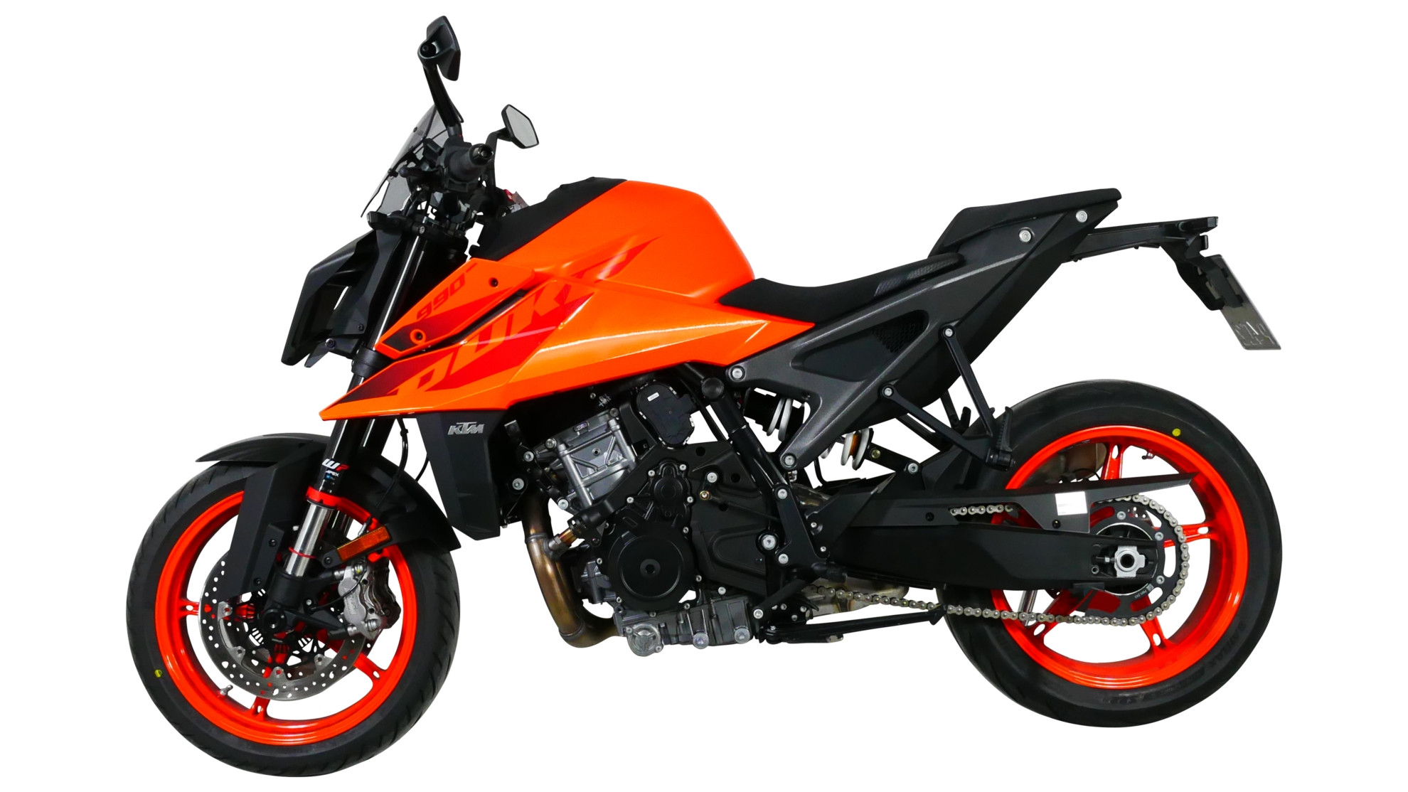 Szyba motocyklowa MRA KTM DUKE 990 2024-, forma NSPM, przyciemniana