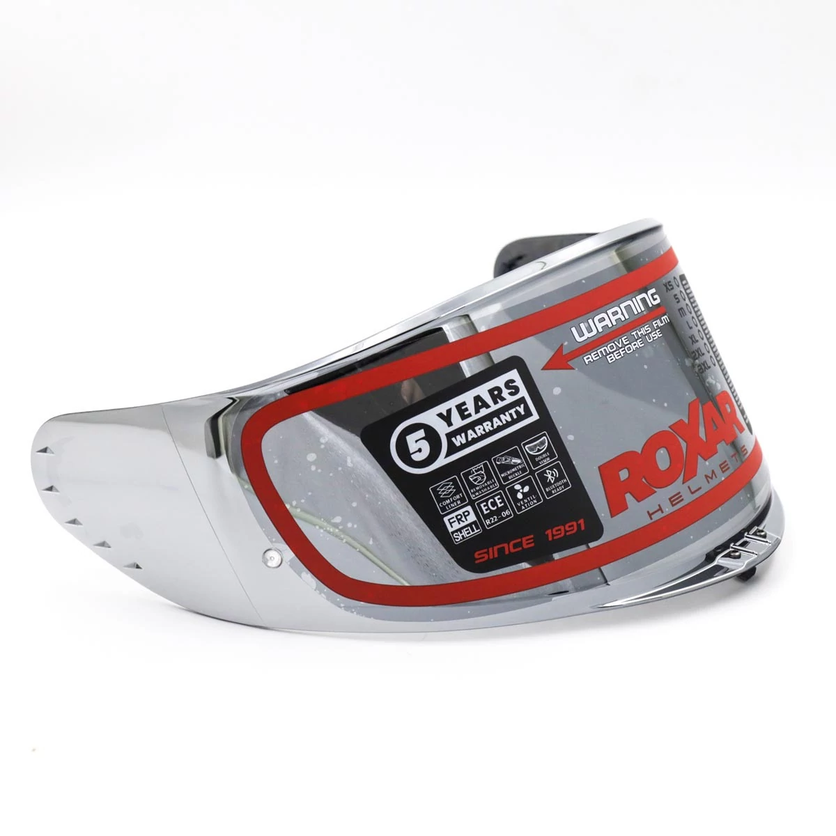 ROXAR HELMETS ROXAR Wizjer RX-ONE AS/PR Lustrzany Chrom