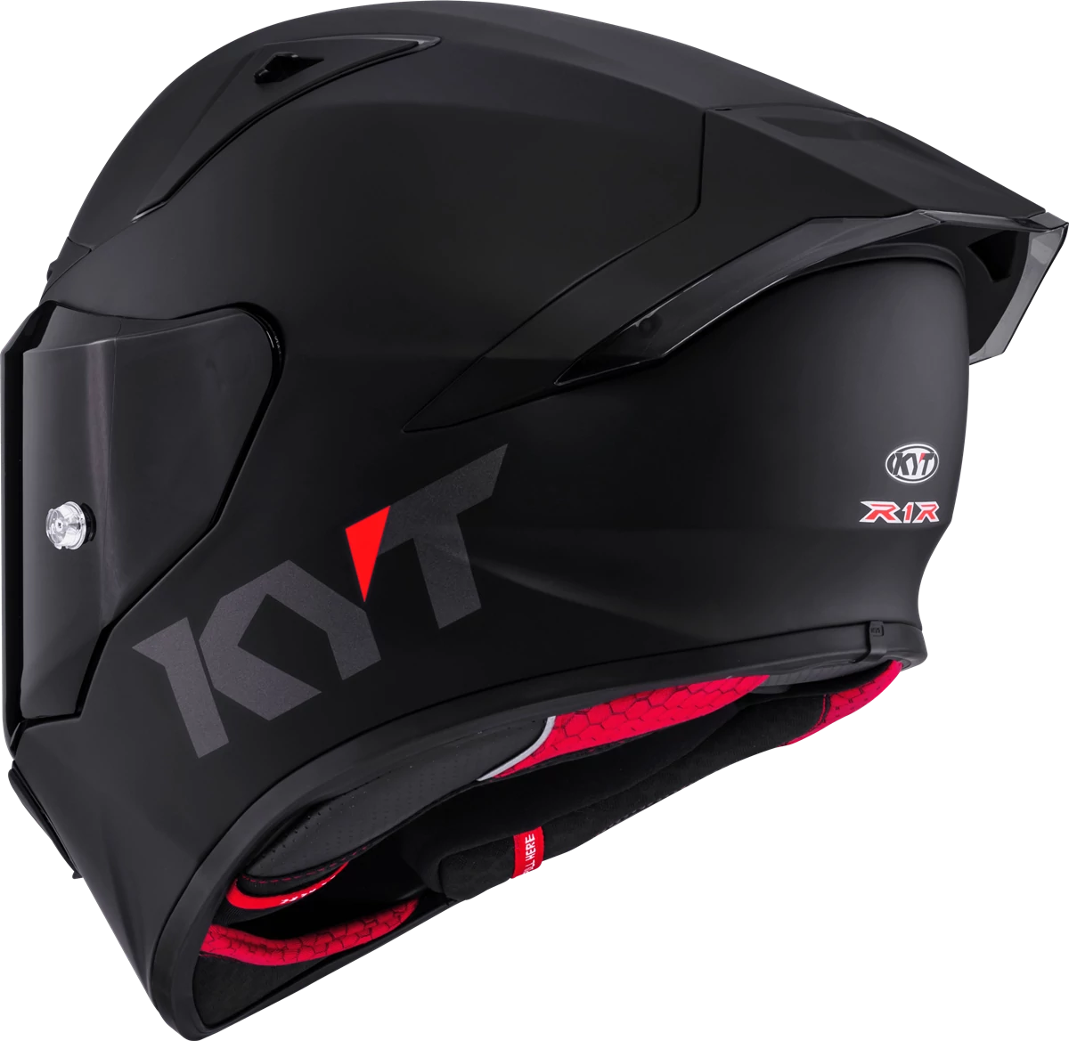 Kask motocyklowy KYT R1R CZARNY MATT E06
