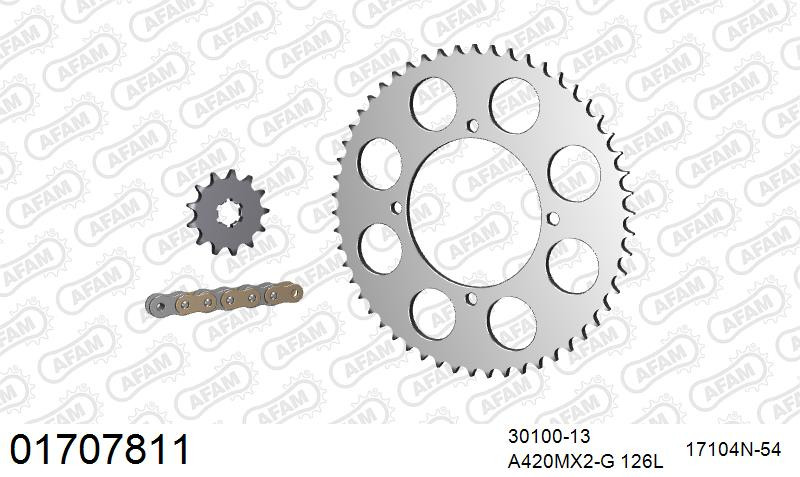 Zestaw napędowy AFAM do KAWASAKI KX 80 N2,N3,T1