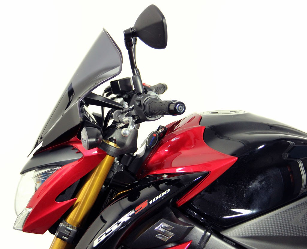 Szyba motocyklowa MRA SUZUKI GSX-S 1000 DG 2014-2020, forma NTM, czarna