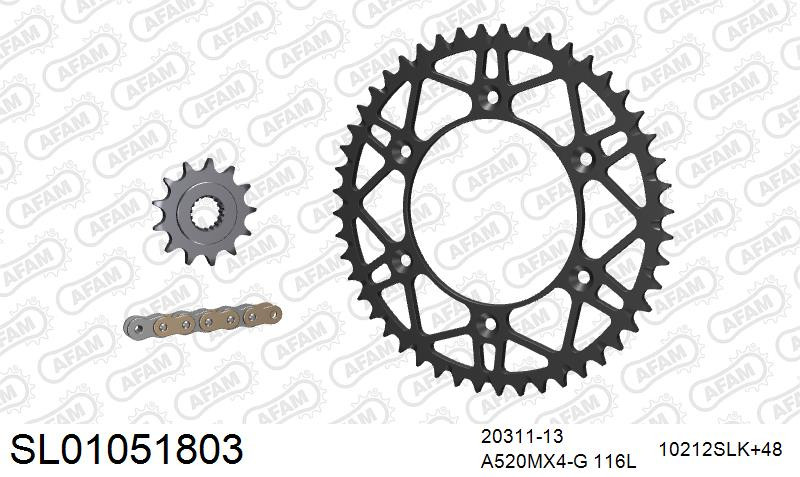 Zestaw napędowy AFAM do HONDA CRF 450 R 9,A,B,C,D,E,F,G