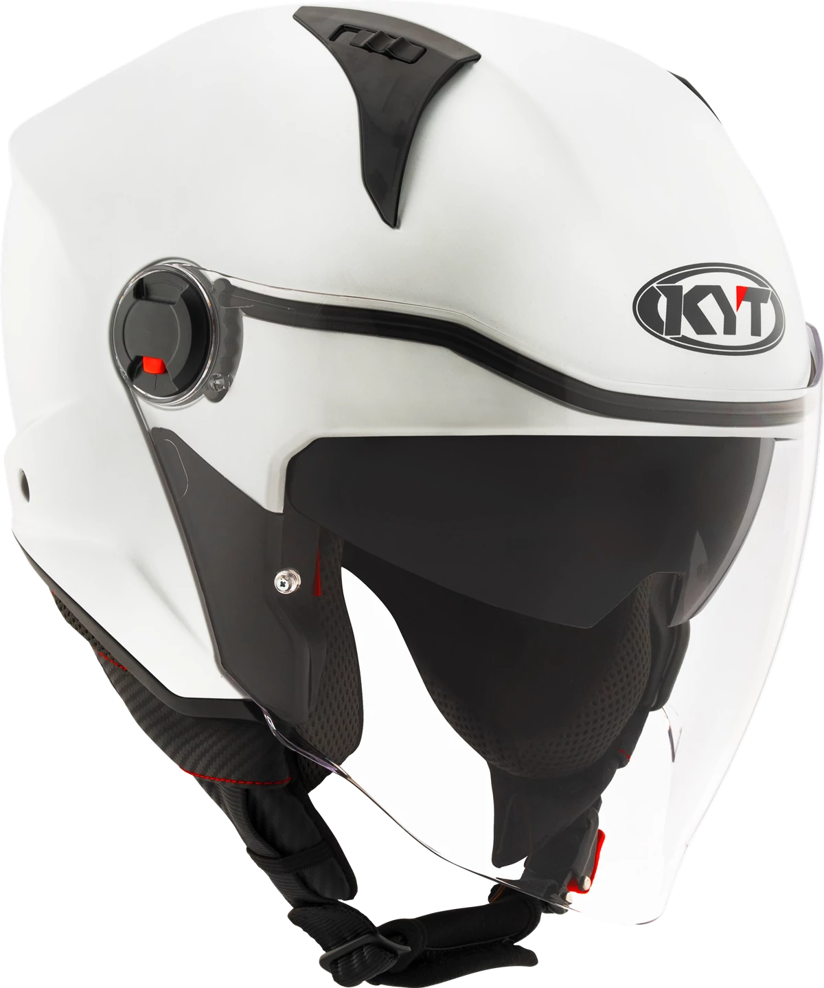 Kask motocyklowy KYT D-CITY KRYSTALICZNY BIAŁY MATT E06
