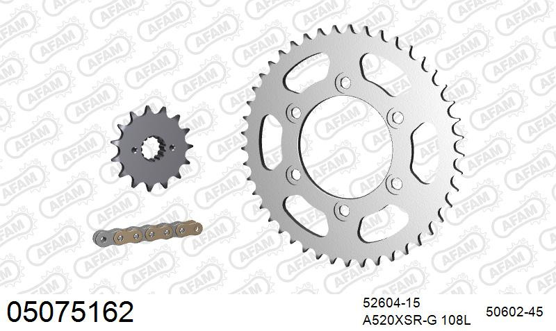 Zestaw napędowy AFAM do DUCATI 696 + Monster, 696 + Monster ABS, 696 Monster