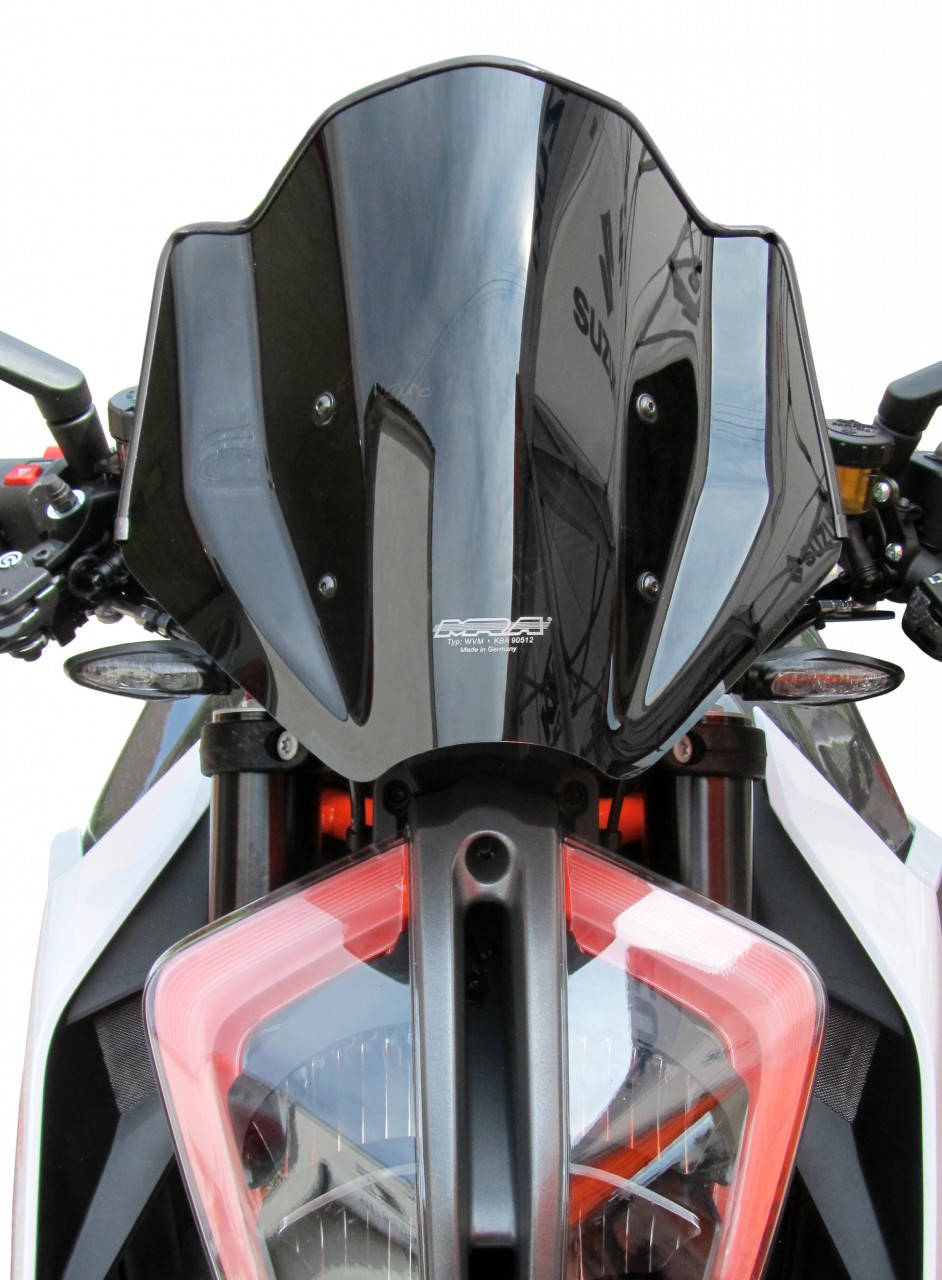 Szyba motocyklowa MRA KTM 1290 SUPER DUKE R KTM SUPERDUKE 2017-2019, forma NSPM, czarna