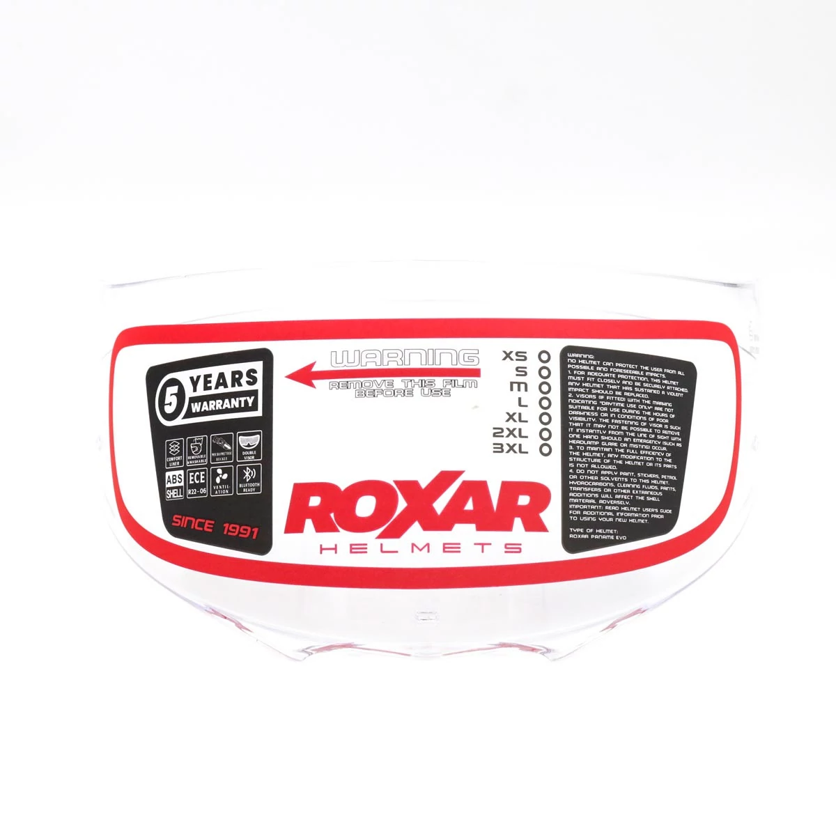 ROXAR HELMETS ROXAR Wizjer Paname EVO/MH6 AS/PR Przezroczysty