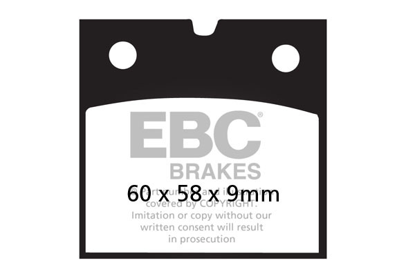 Klocki hamulcowe EBC FA077V V-PAD (kpl. na 1 tarcze)