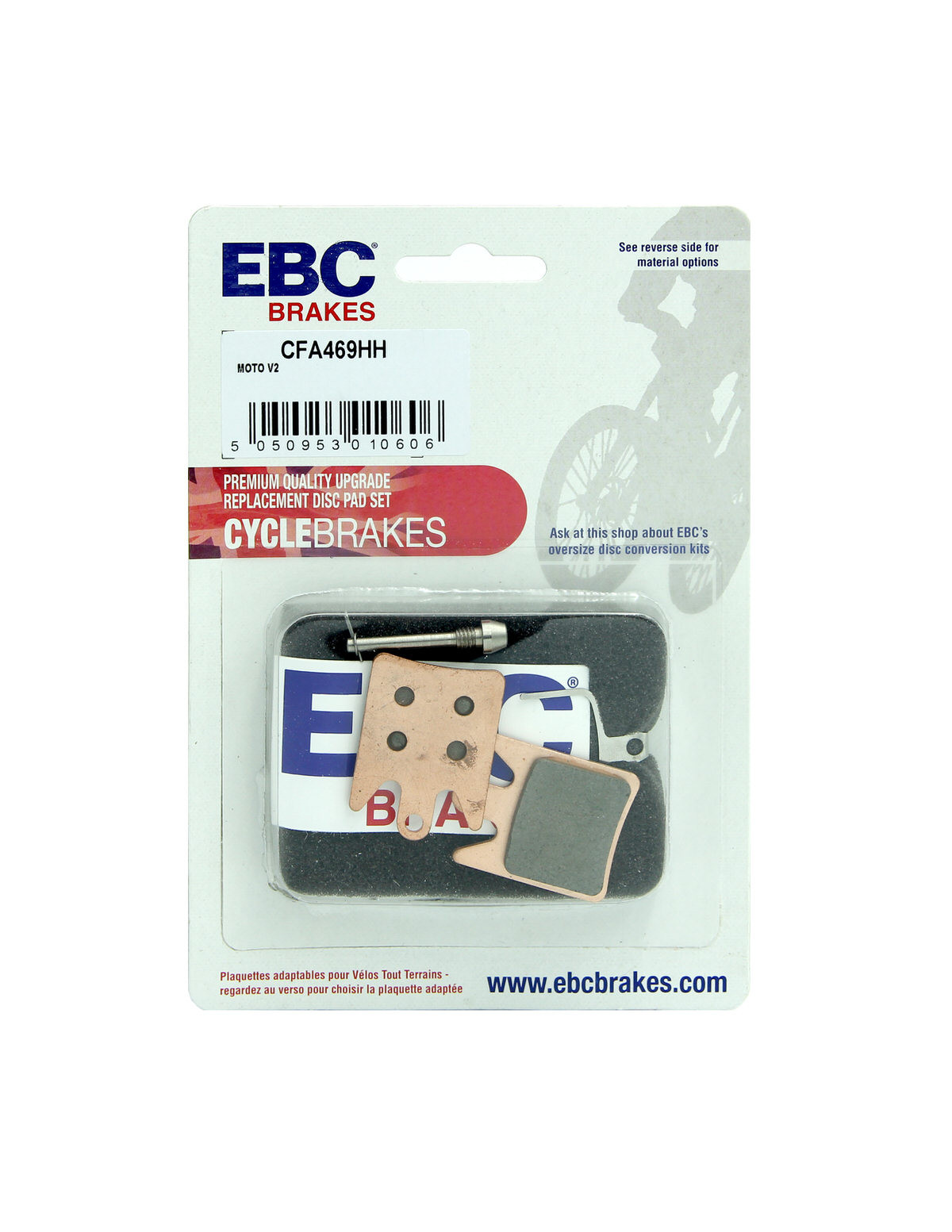 CFA469HH - Klocki hamulcowe rowerowe (spiekane) EBC Brakes