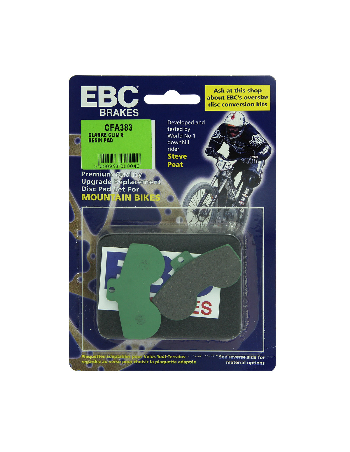 CFA383 - Klocki hamulcowe rowerowe (organiczne) EBC Brakes