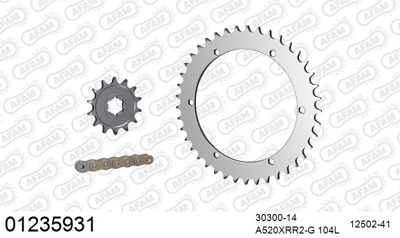Zestaw napędowy AFAM do YAMAHA YFZ 350 Banshee A,B,D,E,F,G,H,J,K,L,M,N,P,R,S,T,V,W,X,Y, YZ 350 Banshee W