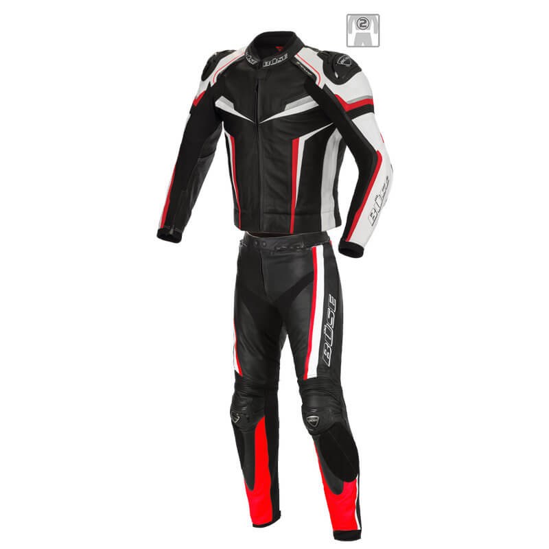 Kombinezon motocyklowy damski BUSE Mille czarno-czerwony 102002