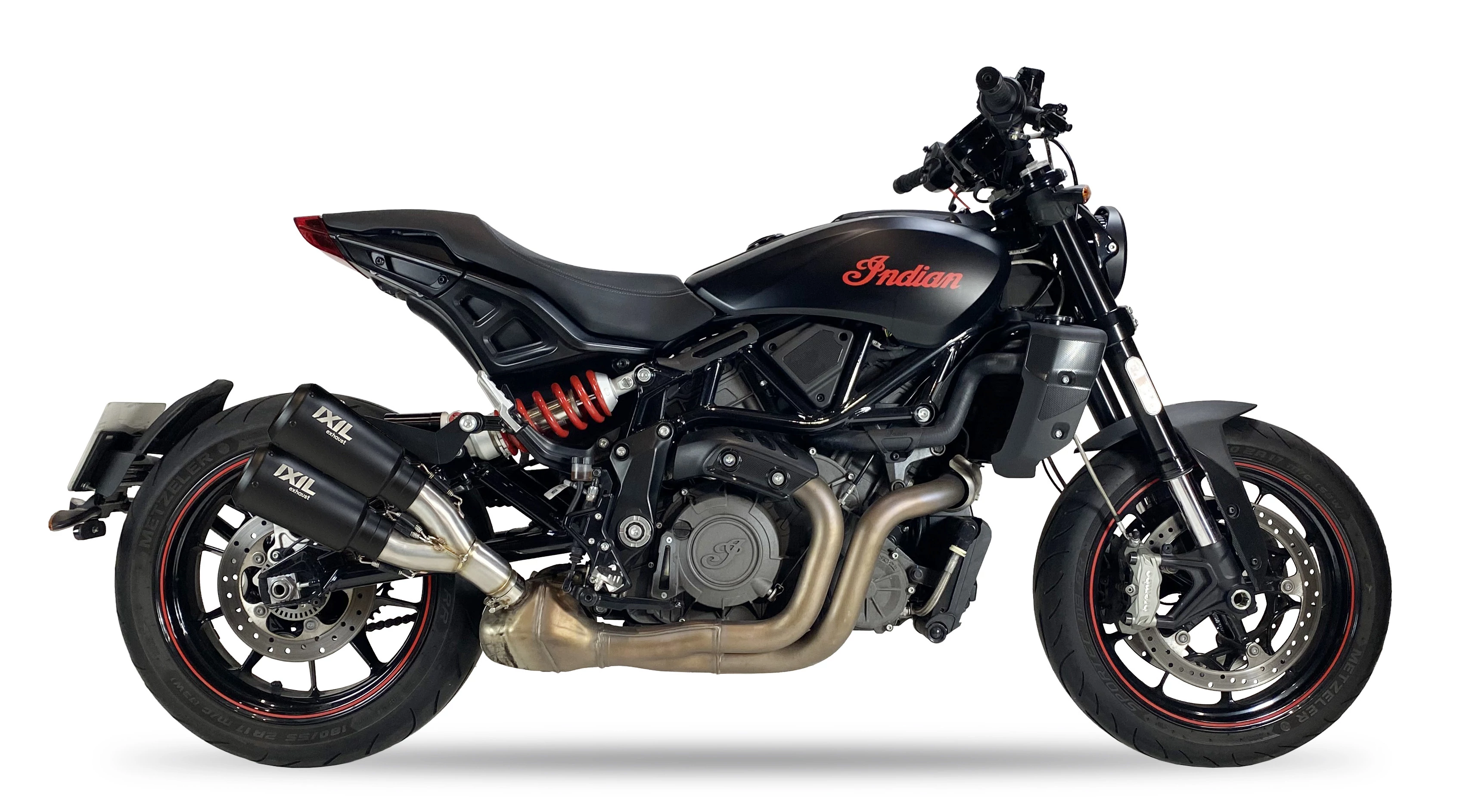 IXIL Tłumik INDIAN FTR 1200 - S - RALLY 22-23 typ 2RB SLIP ON - DUAL RACE XTREM BLACK