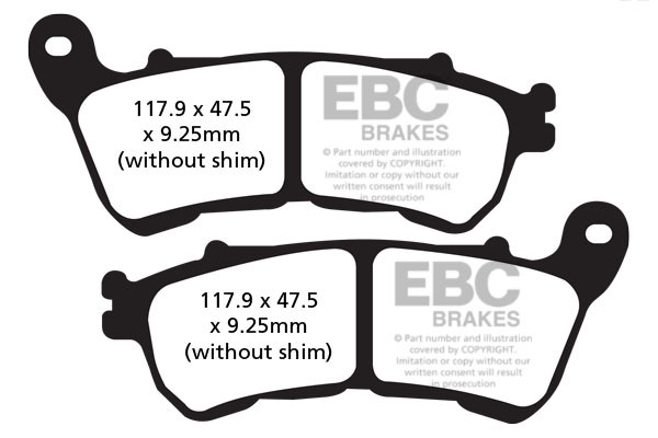 EBC Brakes Klocki hamulcowe EBC EPFA640HH Extreme Pro (kpl. na 1 tarcze)