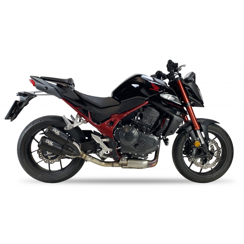 Tłumik IXIL HONDA CB 750 HORNET 2023 (RH12) typ 2RB (waga: 900 x2g, długość: 230 mm., materiał: Inox AISI304, kolor: Black paint