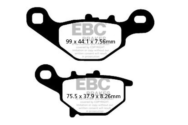 EBC Brakes Klocki hamulcowe EBC SFA396HH skuterowe (kpl. na 1 tarcze)