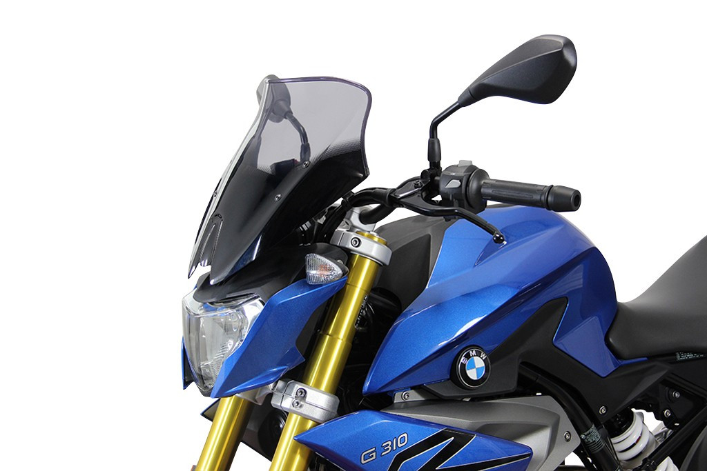 Szyba motocyklowa MRA BMW ROADSTER G 310 R 5R31 2016-, forma NRM, czarna