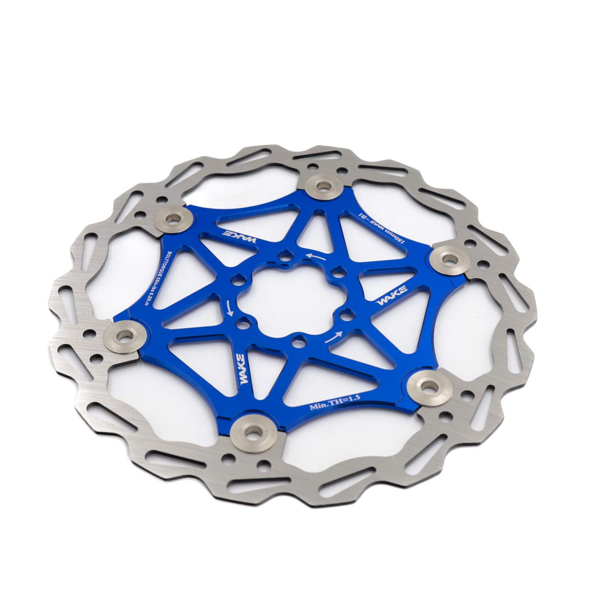 Pływająca tarcza hamulcowa 180 mm WAKE MTB niebieska