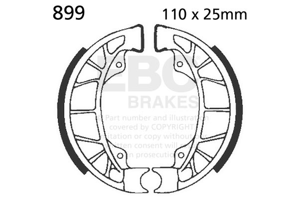 EBC Brakes Szczęki hamulcowe EBC 899 (1 kpl.)