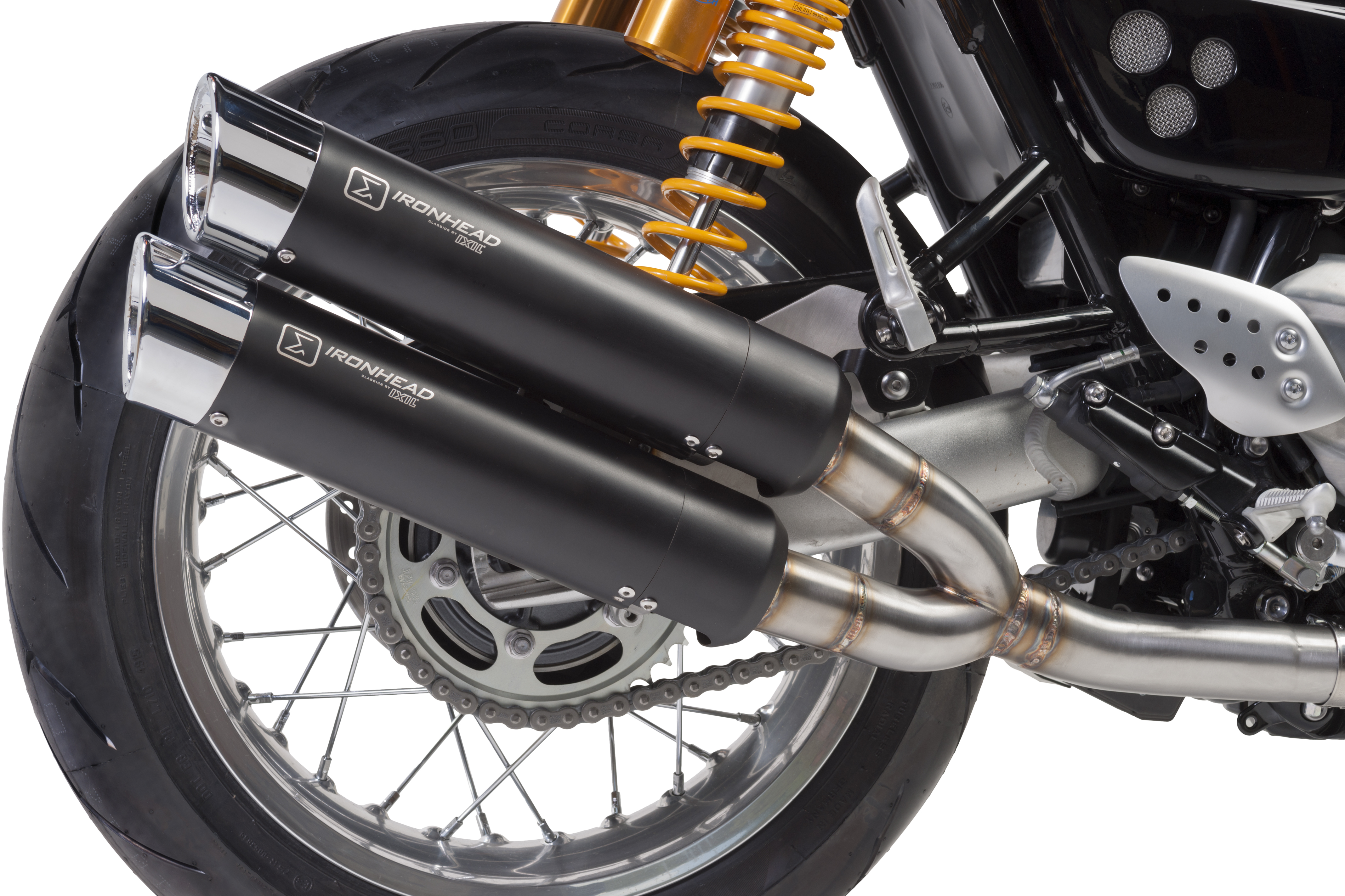 IRONHEAD END CAPS typ CAP (długość: Ø 88 mm., materiał: Inox AISI304, kolor: Bright chrome) SLASHED END CAP (CHROME)