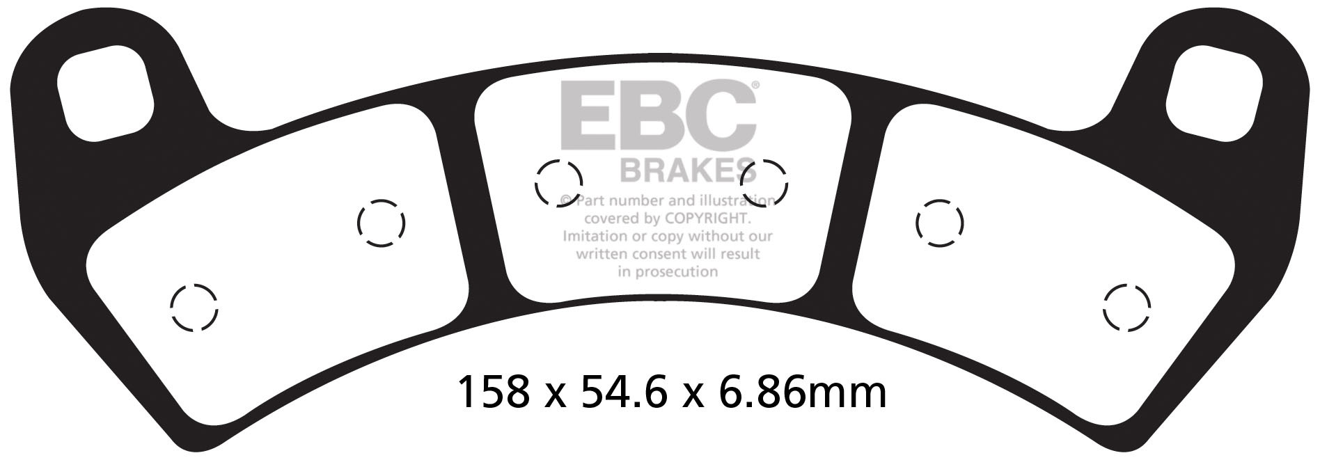 EBC Brakes Klocki hamulcowe EBC FA680R (kpl. na 1 tarcze)