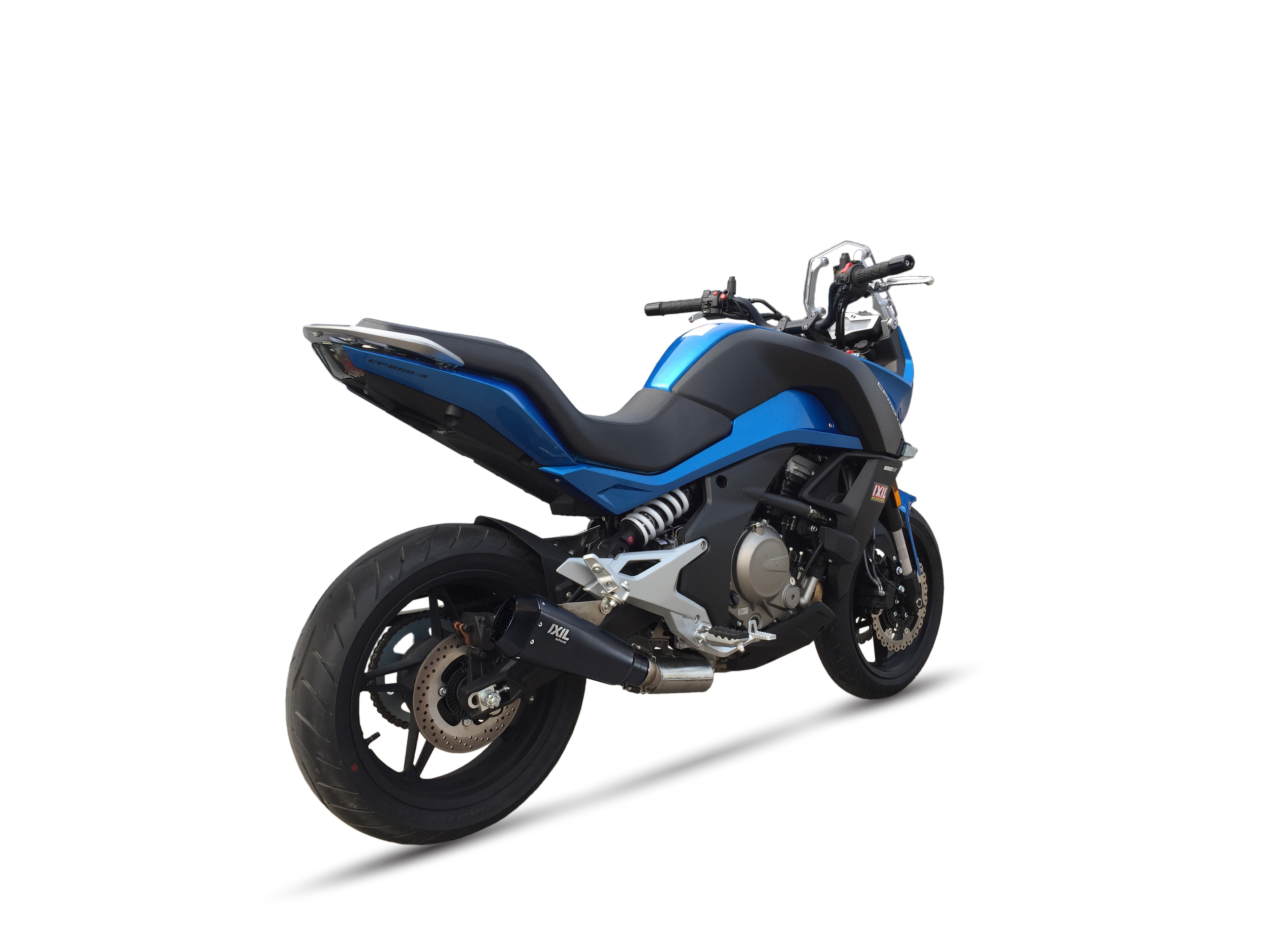 Tłumik IXIL CFMOTO 650 MT (CF650-3F CF650-3C) typ RB (waga: 900g, długość: 230 mm., materiał: Inox AISI304, kolor: Black painted