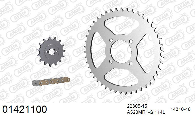 Zestaw napędowy AFAM do SUZUKI RV 200 Van-Van L6,L7,L8,L9