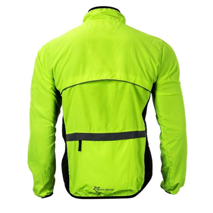 Kurtka wiatrówka rowerowa ROCKBROS (YPW018G) fluor