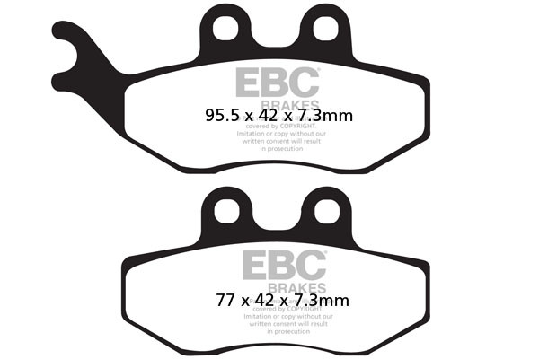 EBC Brakes Klocki hamulcowe EBC SFAC194 skuterowe karbonowe (kpl. na 1 tarcze)