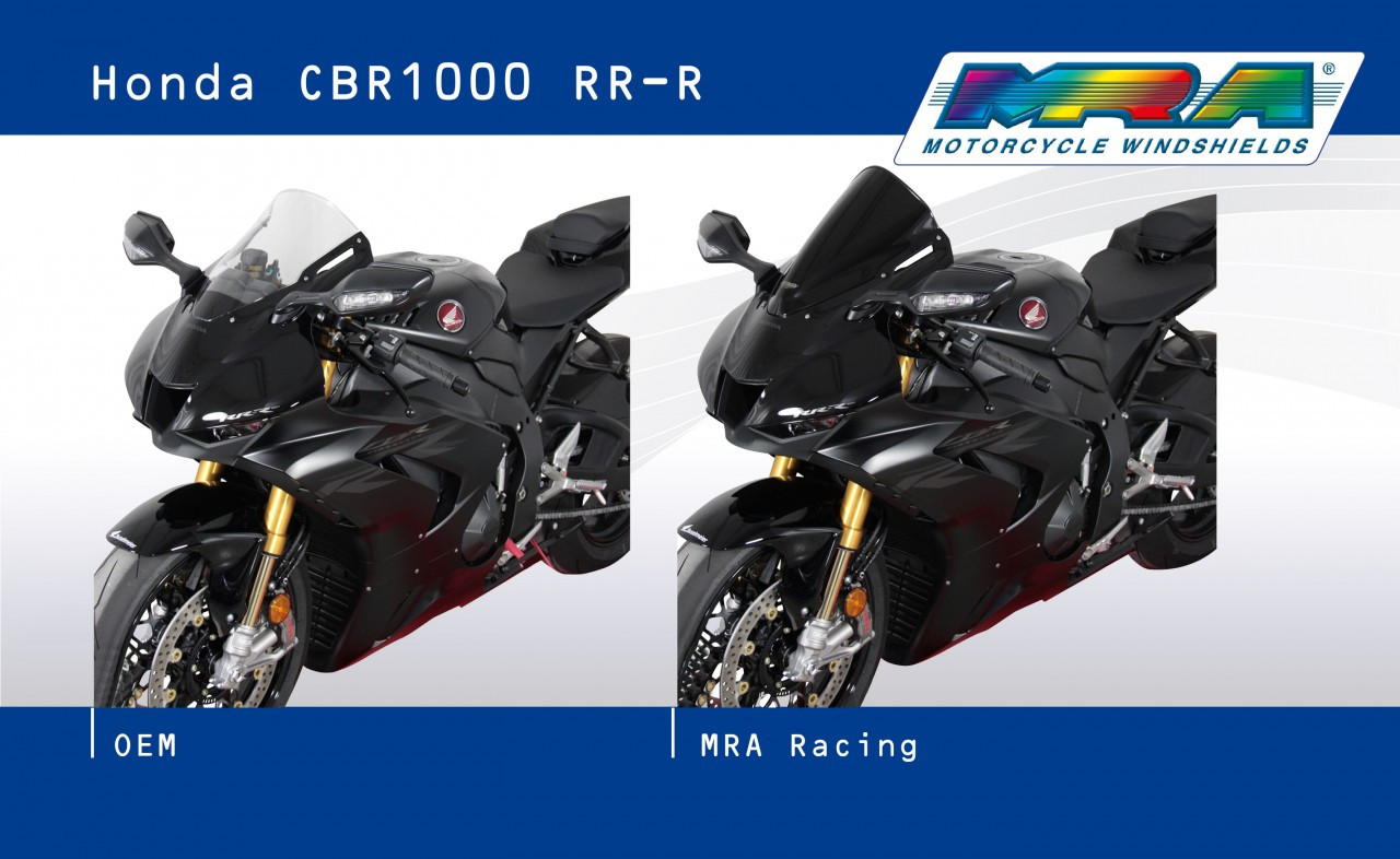 Szyba motocyklowa MRA HONDA CBR 1000 RR-R FIREBLADE /SP 2020-, forma R, czarna