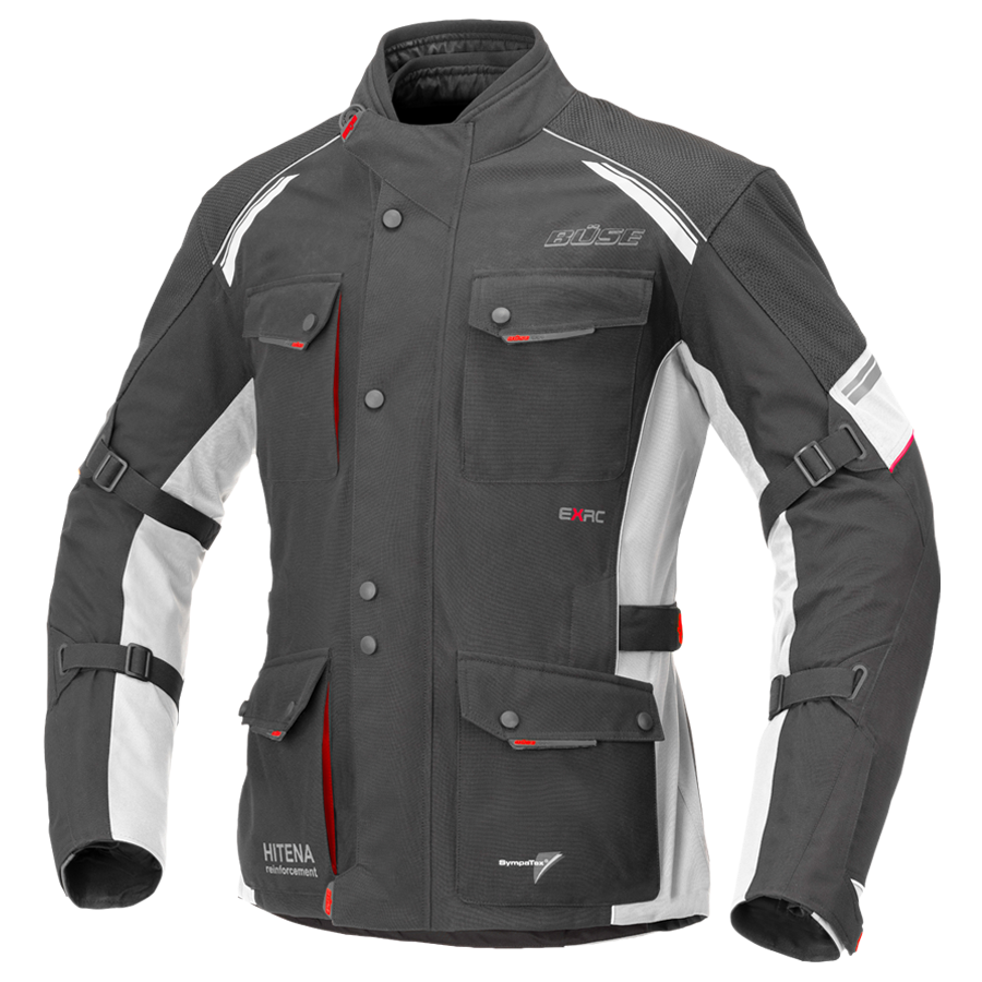Kurtka motocyklowa BUSE ZESTAW EXRC Porto czarno/czarny