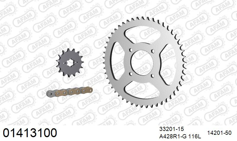 Zestaw napędowy AFAM do SUZUKI RV 125 K,L,M,A