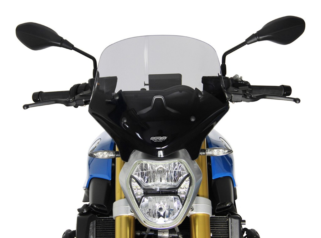 Szyba motocyklowa MRA BMW R 1200 R (F. HALTER WINDSH. SPORT) R12WR 2015-2018, forma TM, czarna