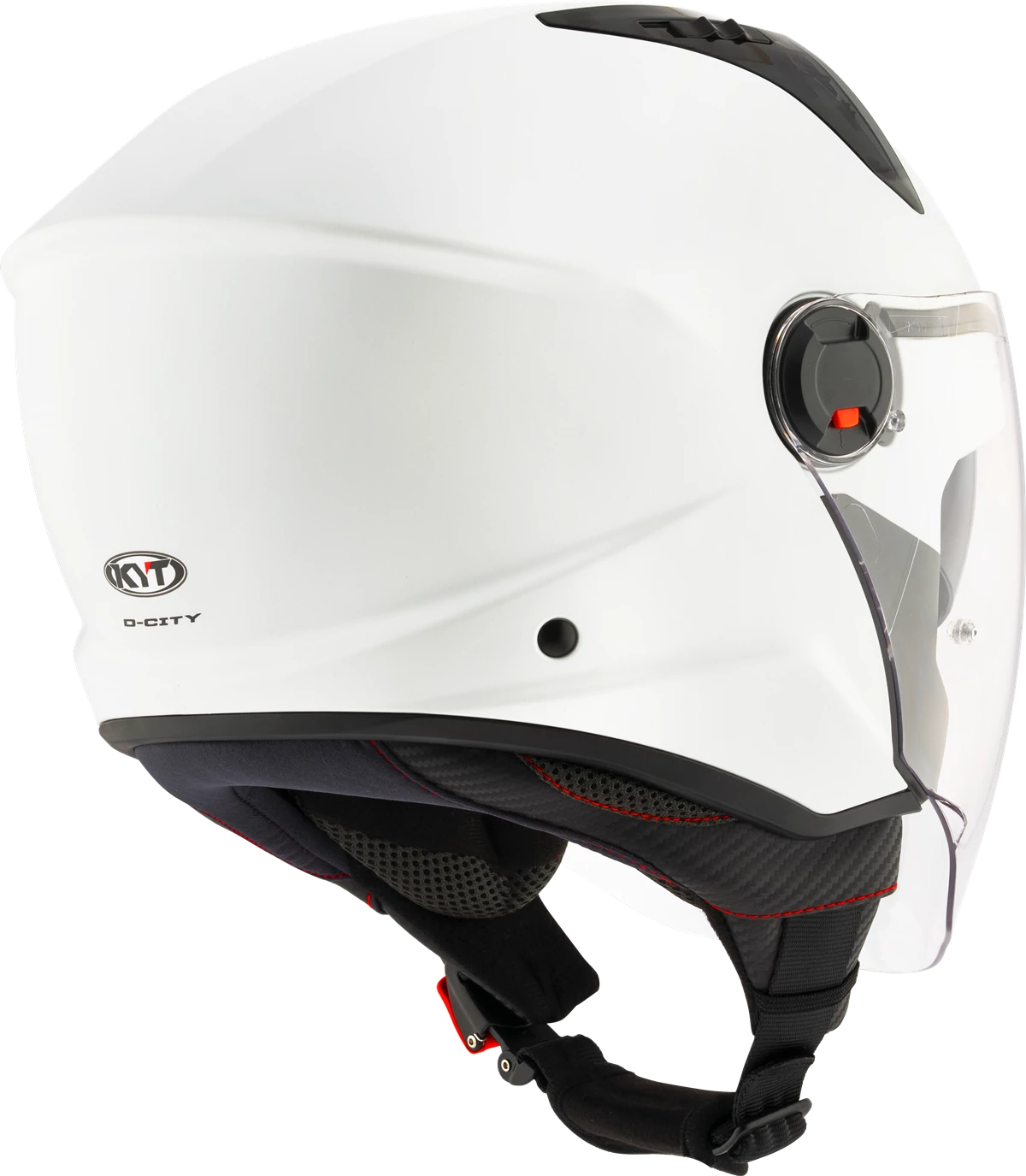 Kask motocyklowy KYT D-CITY KRYSTALICZNY BIAŁY MATT E06