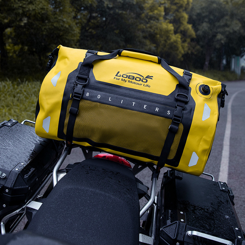 LOBOO Torba motocyklowa TPU czarna 80L
