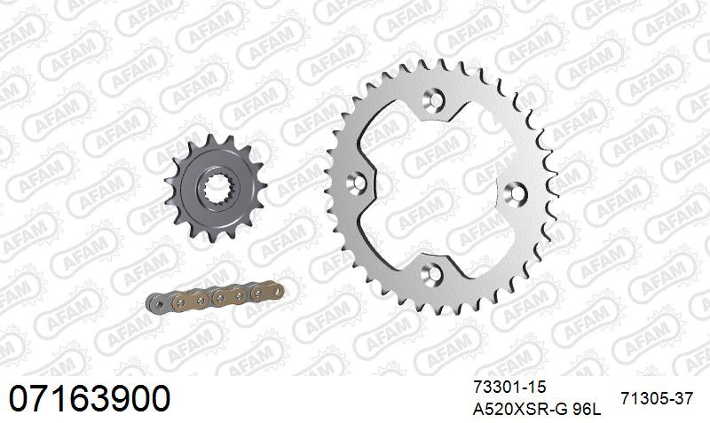 Zestaw napędowy AFAM do KTM XC 525 Quad