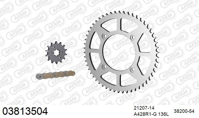 Zestaw napędowy AFAM do BETA RE 125 Enduro, RR 125 Enduro AC