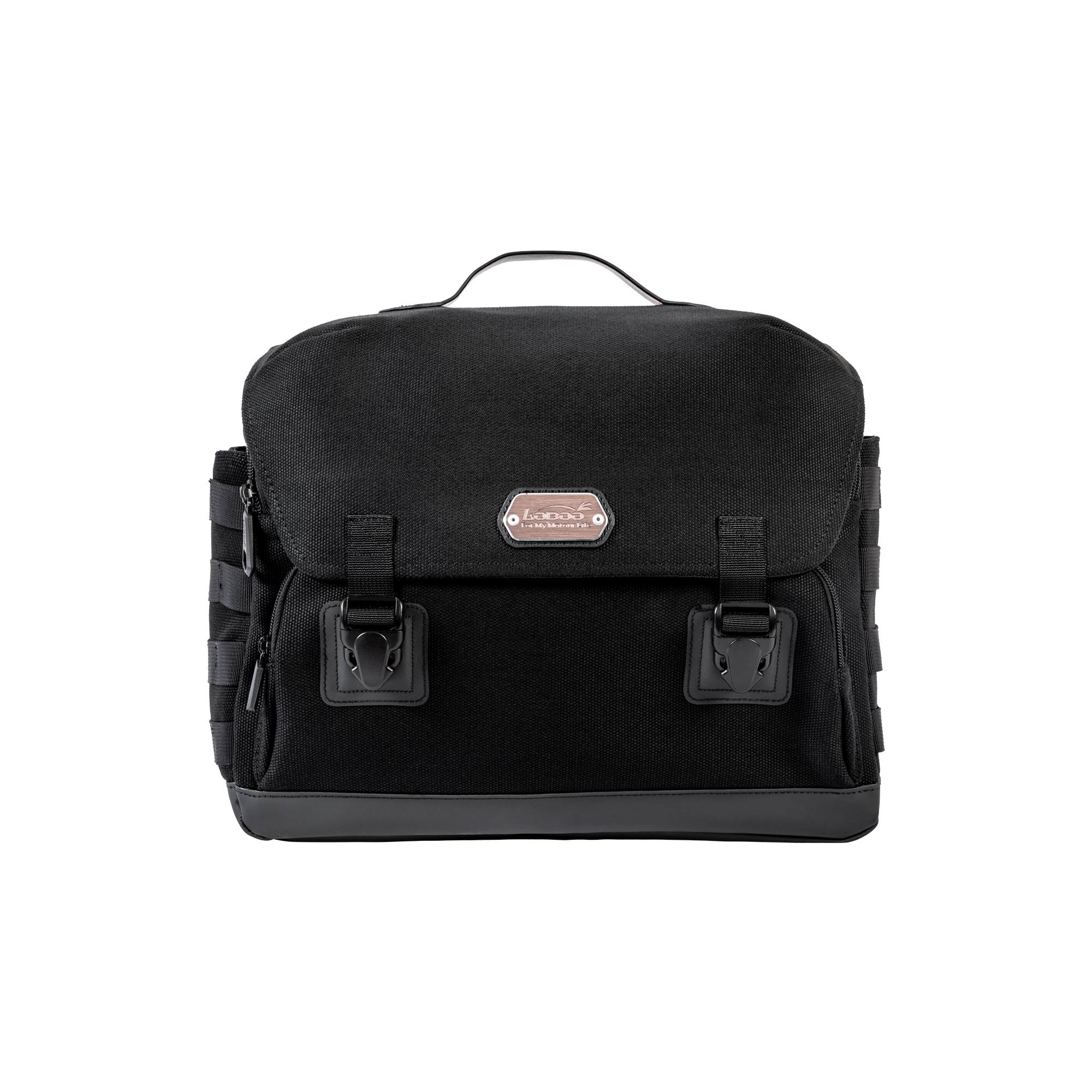 LOBOO Boczna torba Vintage czarna 12L, (do montażu z panelem BZJ01BK)