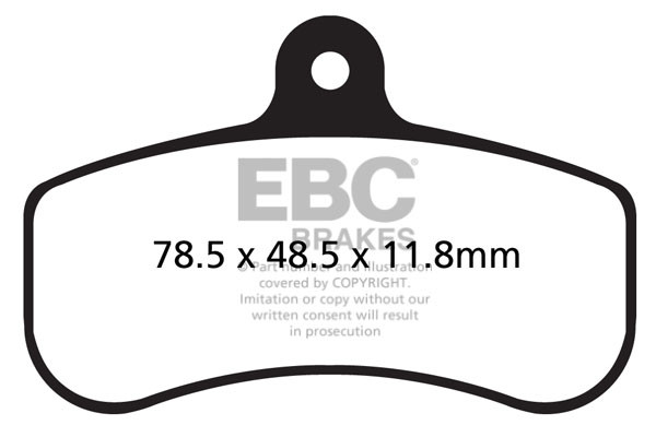 EBC Klocki kartingowe FA537 (1 kpl. na tarczę)
